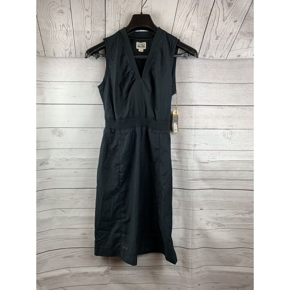 Converse One Star Sleeveless Cotton Black Dress Ladies Size 4 Button‎ front NEW